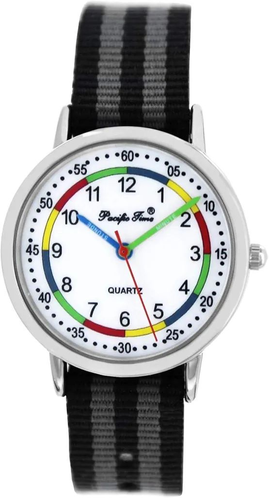 Orologio Bambini Arcobaleno: Educativo al Quarzo con Cinturino in Tessuto