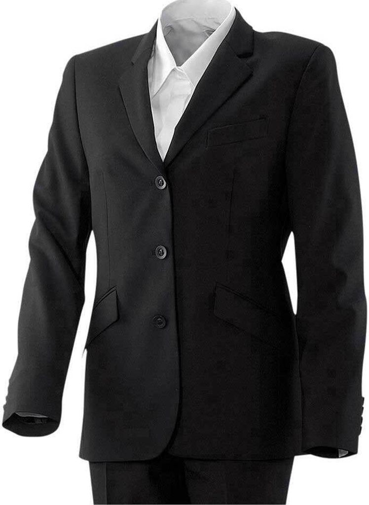 Damenblazer lang Fb. schwarz Gr. 44 : 53% Polyester 43% Produktbild 