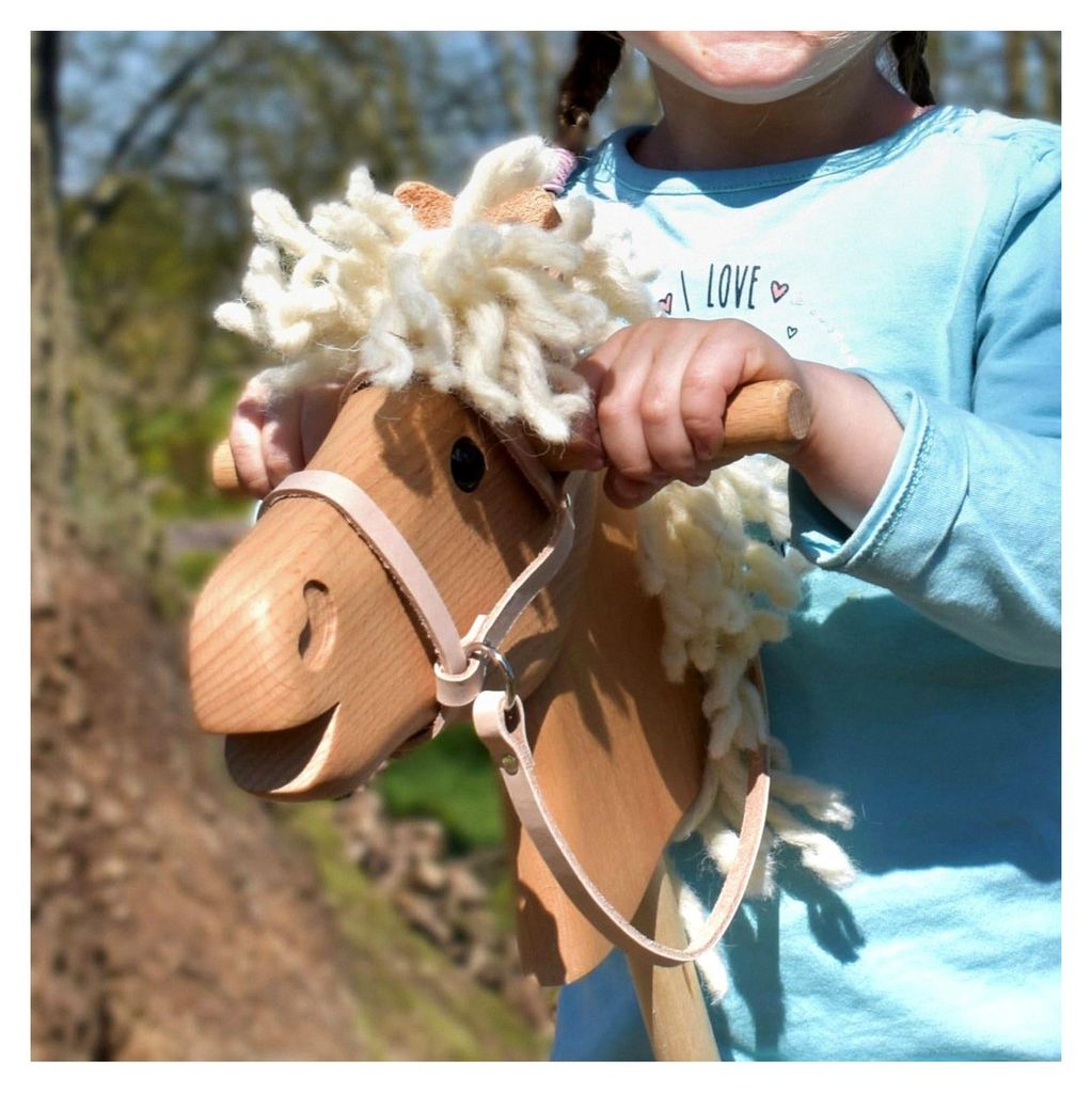 Haflinger Steckenpferd aus Holz