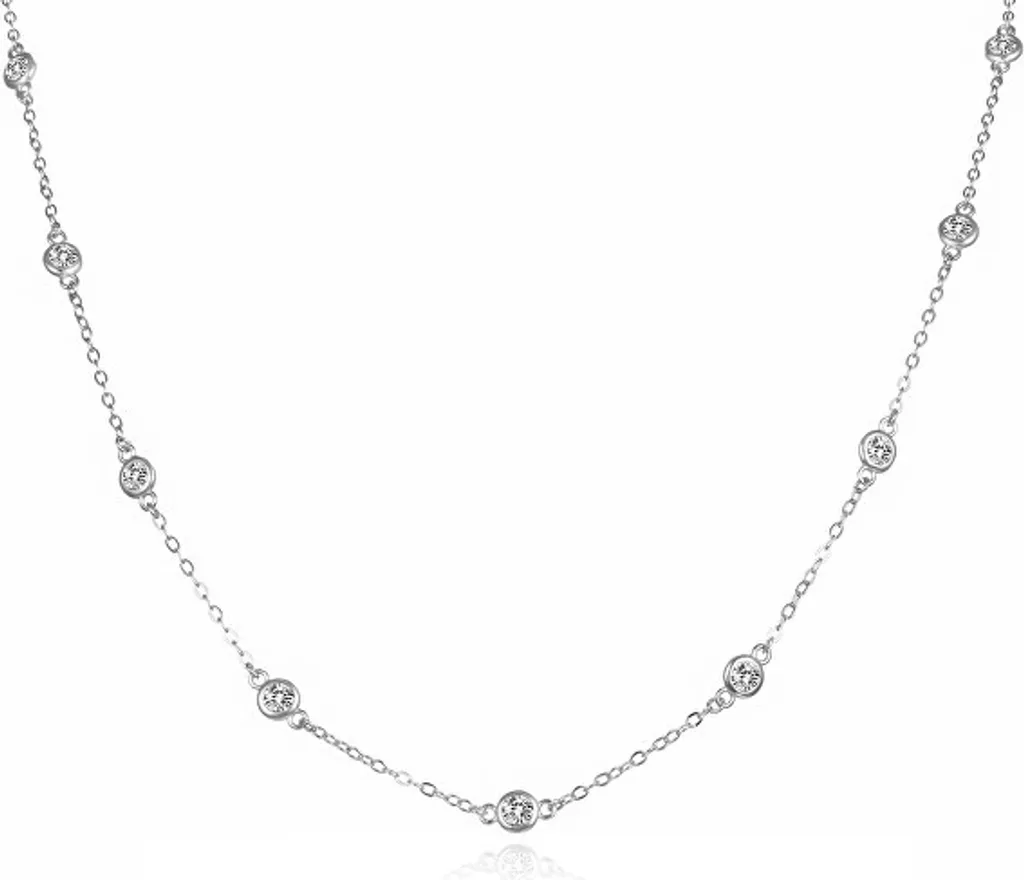 Collana in argento con zirconi AGS1585/47