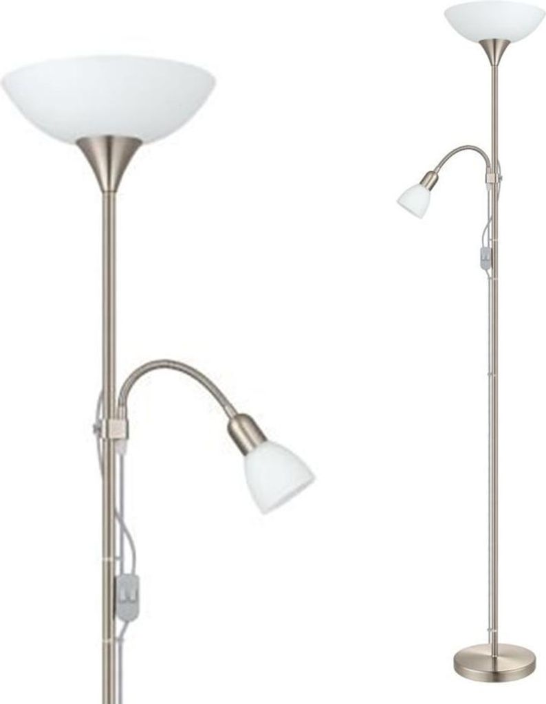 Lampa 1X100W E27 1X40W Nikiel Eglo Up 2 Zdjęcie produktu 