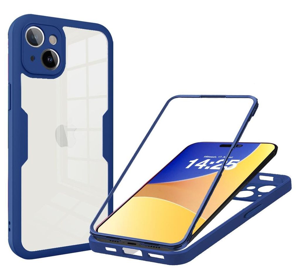 360 Grad Rundum Schutz Handyhülle für Apple iPhone 15 Full Produktbild 