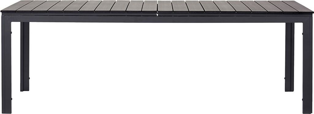 Willy Gartentisch ausziehbar 95x230/287 cm schwarz.