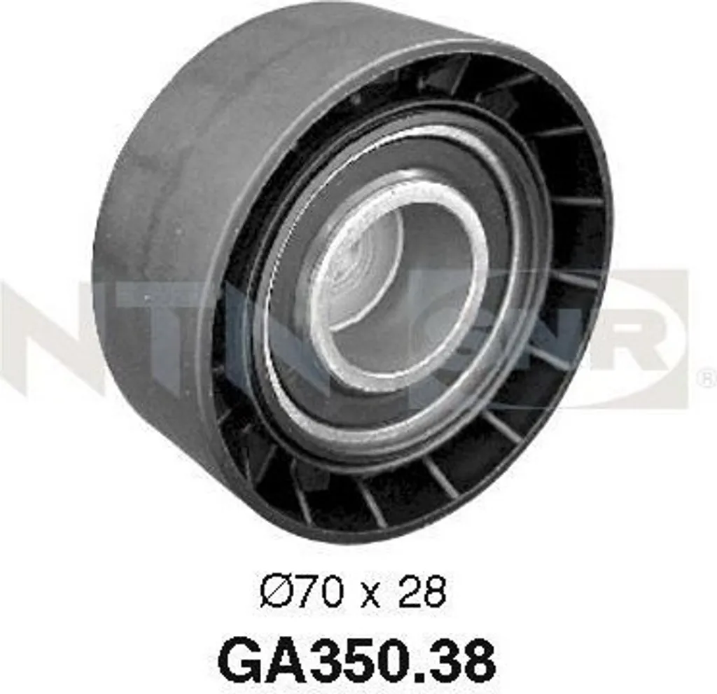 Galet tendeur SNR GA350.38 Haute Résistance pour BMW OE 11 28 1 731 220 Acier