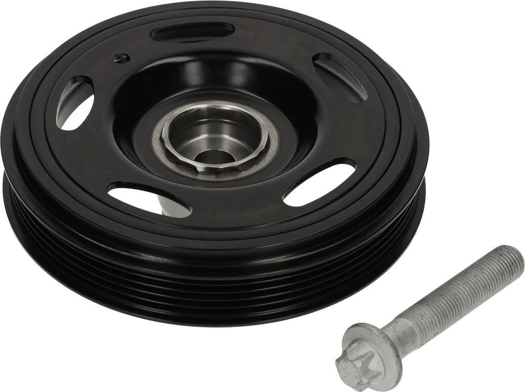 FEBI BILSTEIN 194319 Riemenscheibe Kurbelwelle für OPEL Corsa D Schrägheck (S07) 153mm 5-Rippen