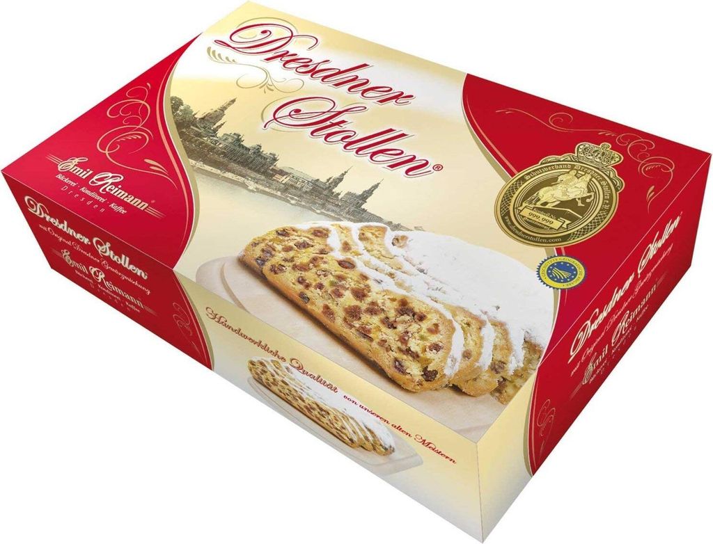 Emil Reimann Dresdner Stollen Geschmack nach Mandeln und Rosinen 750g