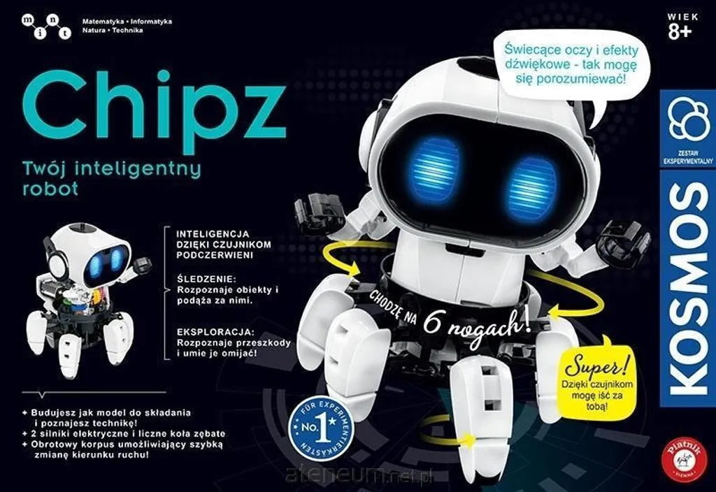 Robot Chipz KOSMOS pour apprendre la programmation et l'électronique
