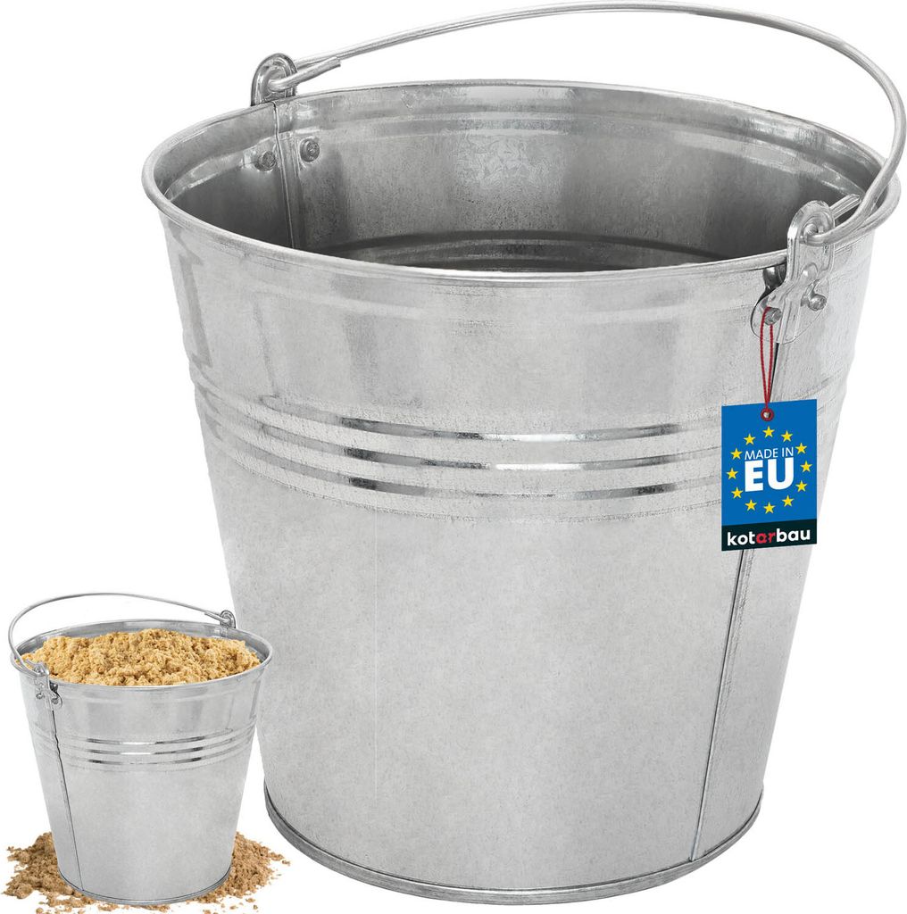 KOTARBAU® Kovové vědro 10 l Pozinkované vědro Plechové Obrázek produktu 