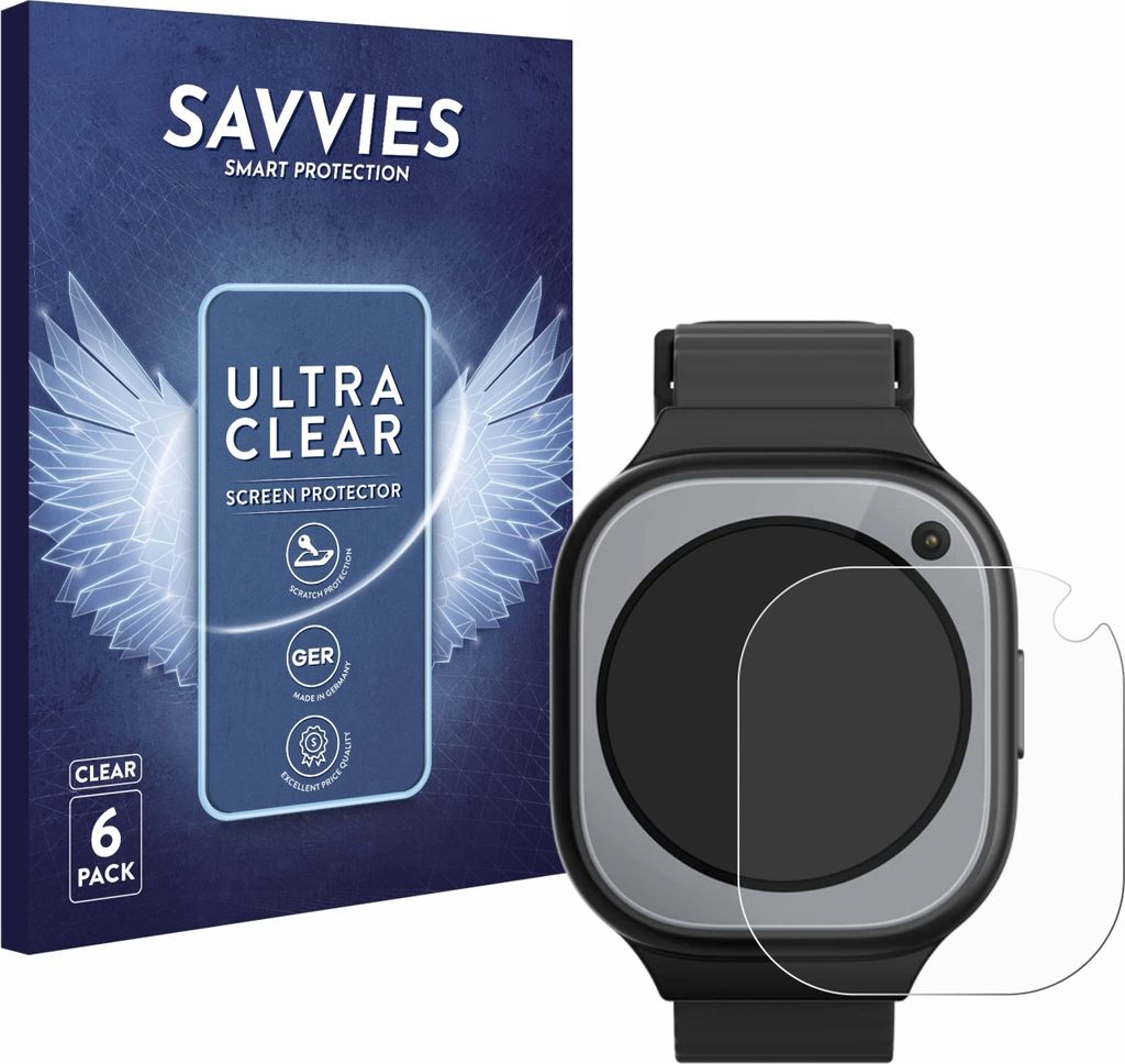 6x Für Xplora X6Pro Schutzfolie Savvies Displayschutz Produktbild 