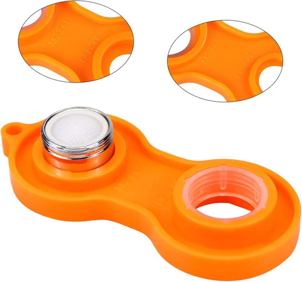 Perlator Schlüssel Set von 3 Stück - Werkzeug zum Entfernen von Wasserhahn-Aeratoren - Kunststoff Mischdüsen-Schlüssel - Geeignet für Perlator...