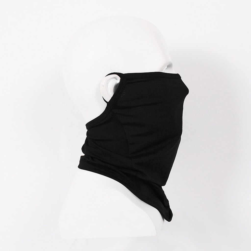 Schlauchschal Mund-Nasen-Maske in Schwarz, Behelfs Maske, Produktbild 7