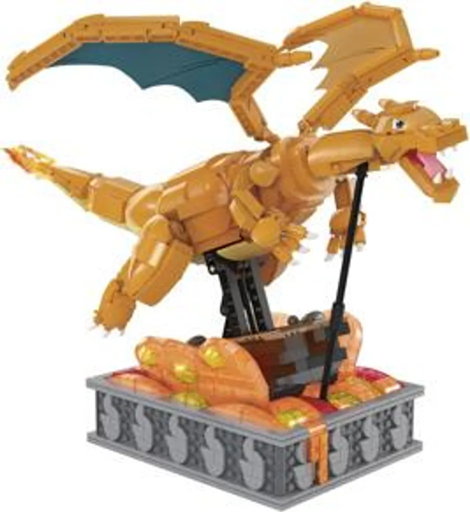 Jeu de construction Pokémon Glurak MEGA Motion idéal pour l'exposition - 17