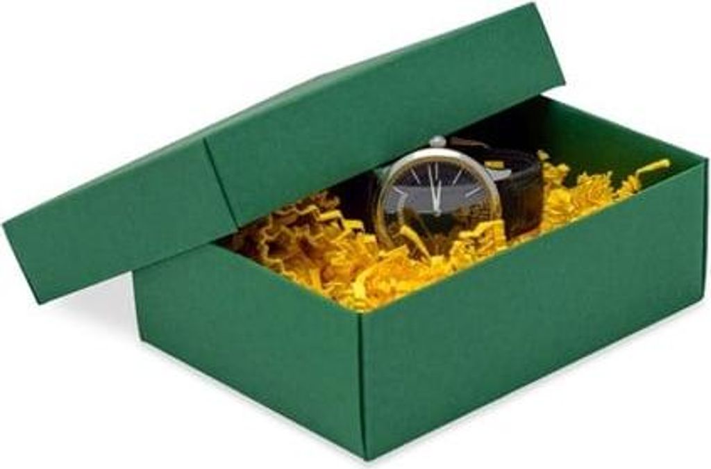 Paket – Dekorative Schachtel 140 x 100 x 47, grün, 10 Stück