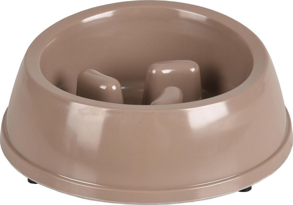 Flamingo Futternapf Mangi Slowfeeder taupe, Fassungsvermögen: 500 ml