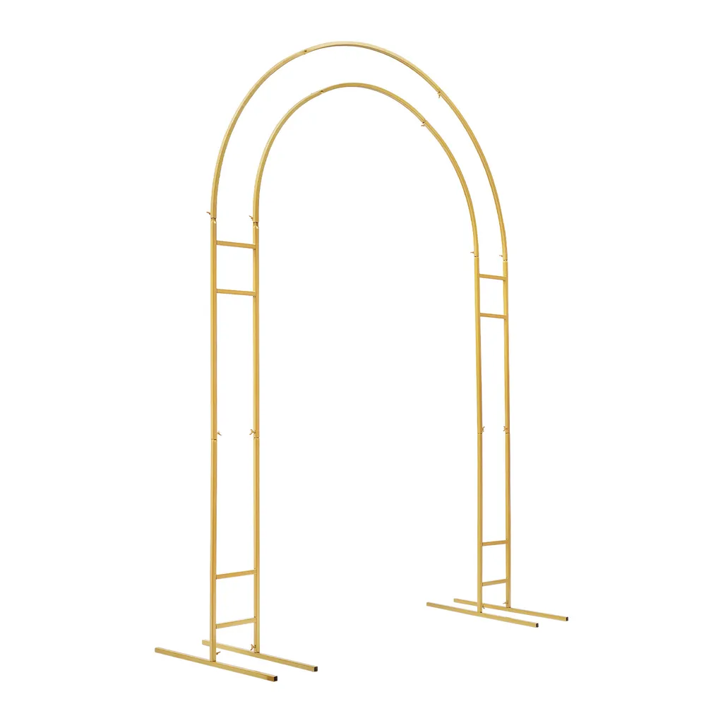 Arche rectangulaire dorée 2,2m support de ballons et fleurs événement - 6