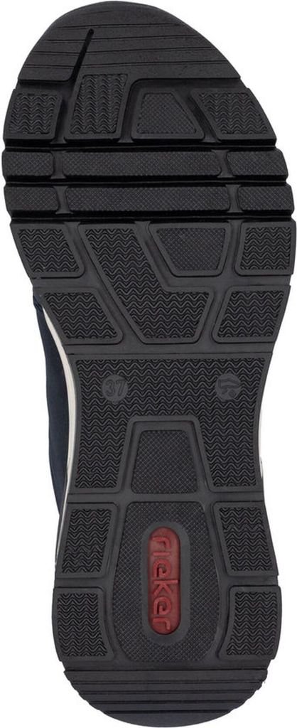 Rieker Damen Sneaker Schnürschuhe sportliches Design M6601, Größe:39 EU, Farbe:Blau