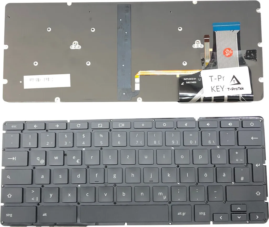 Clavier AZERTY Français Noir Rétroéclairé pour HP Chromebook 13 G1 Neuf