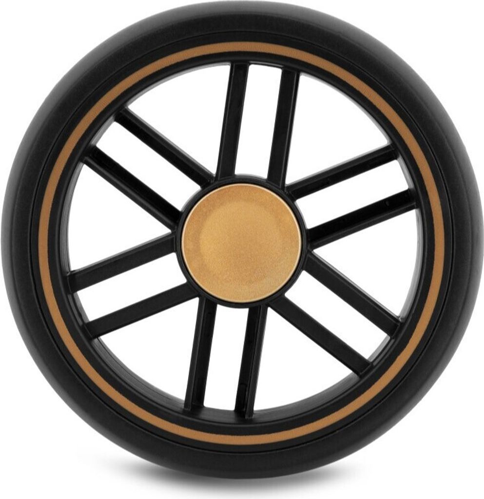 Hinterrad MoMi ESTELLE Kinderwagen - 6,5" EVA- Schaumstoff - Schwarz/Gold