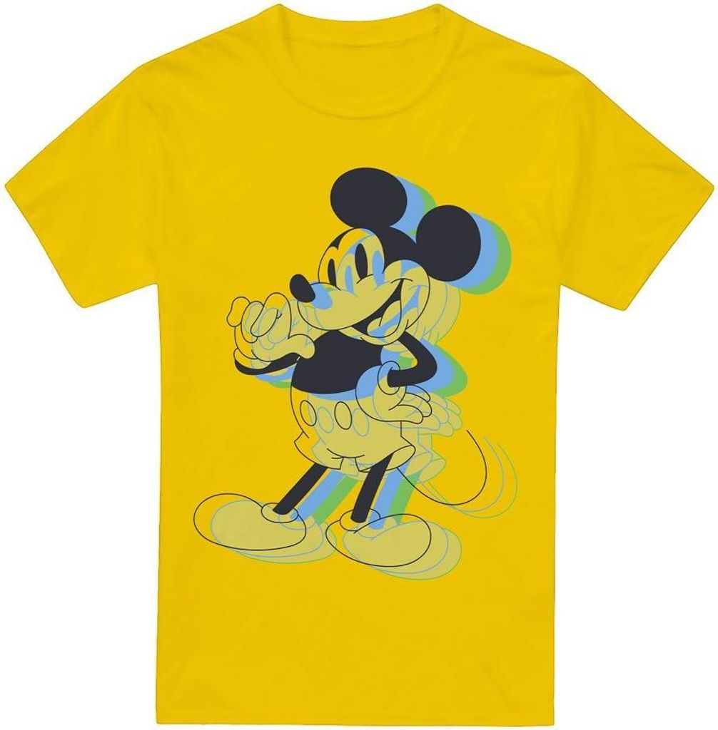 Disney - "Trippy" T-Shirt für Herren TV4358 (XL) (Gelb)