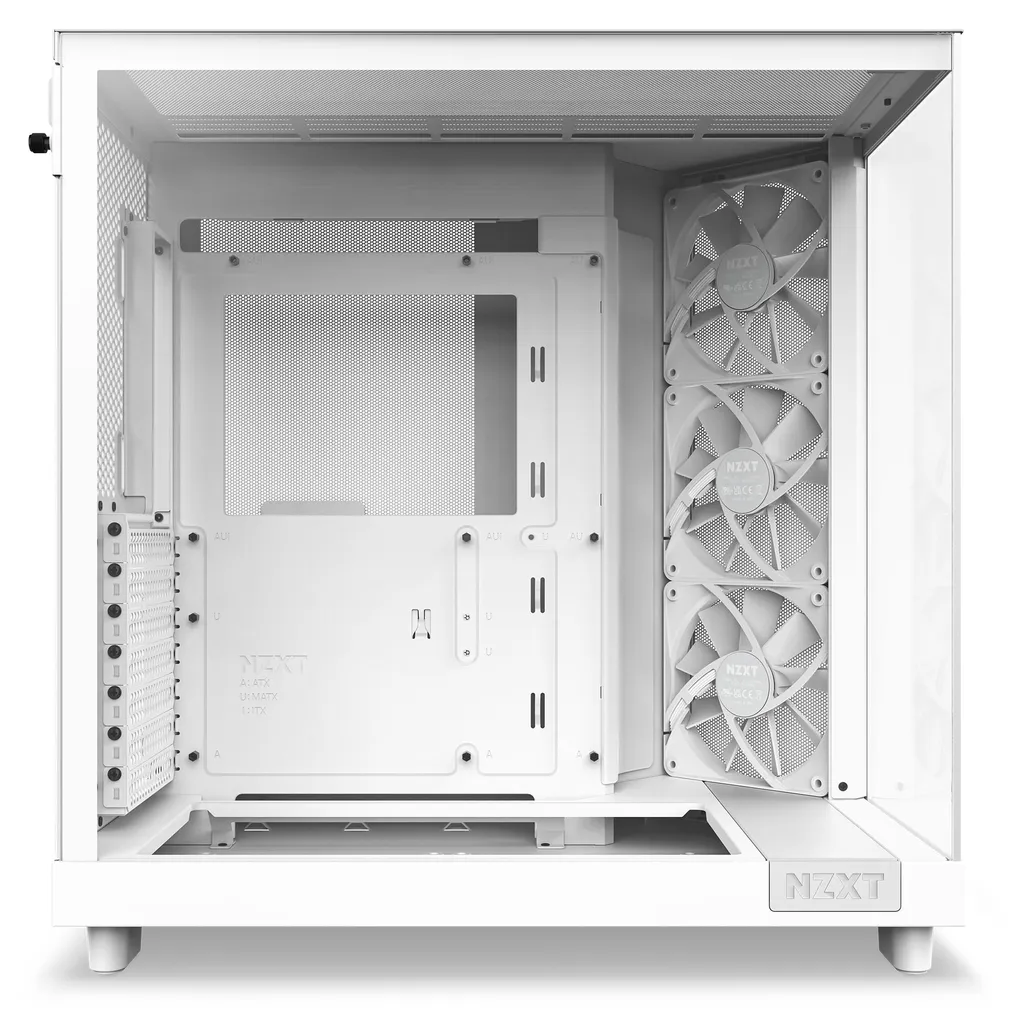 Boîtier PC de jeu NZXT H6 Flow Blanc idéal pour le watercooling - 10