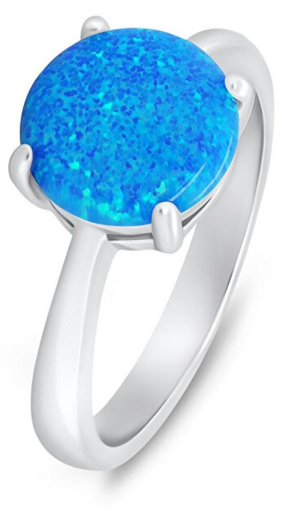 Charmanter Silberring mit Opal RI105WB - Schaltung: 50 mm