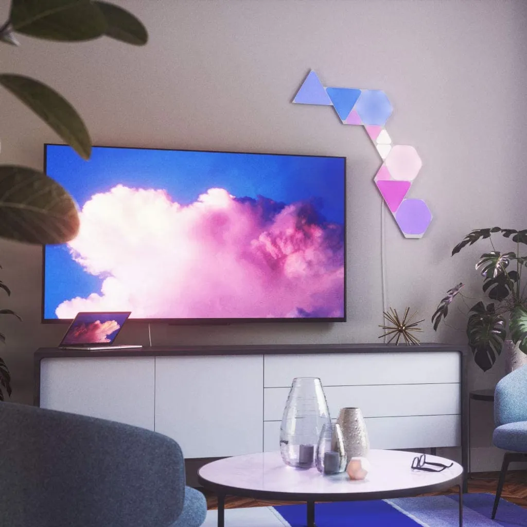 Kit extension Nanoleaf Shapes triangles connectés et tactiles - 13