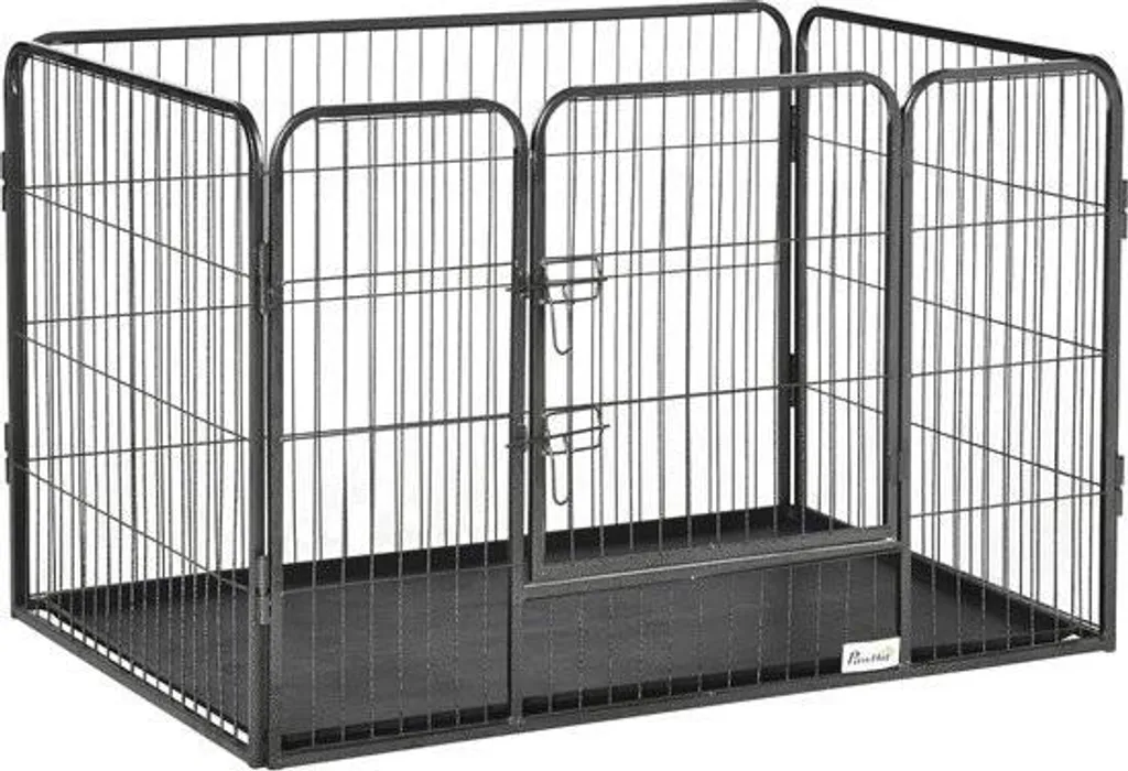 Caisse pliable pour chien en maille respirante 109 cm avec verrou acier