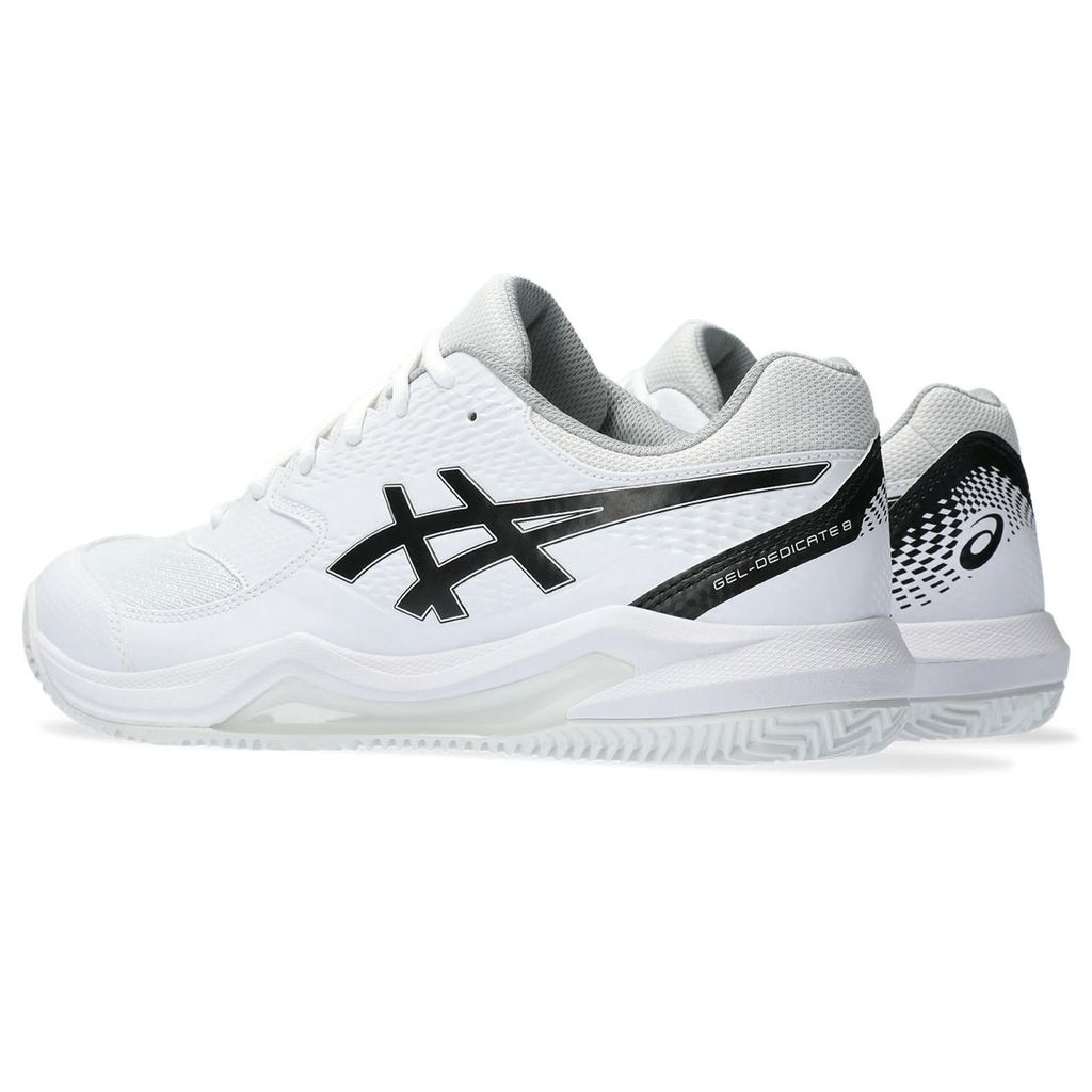Asics Tennisschuh Gel Dedicate 8 Clay Herren Weiß Schwarz Produktbild 4