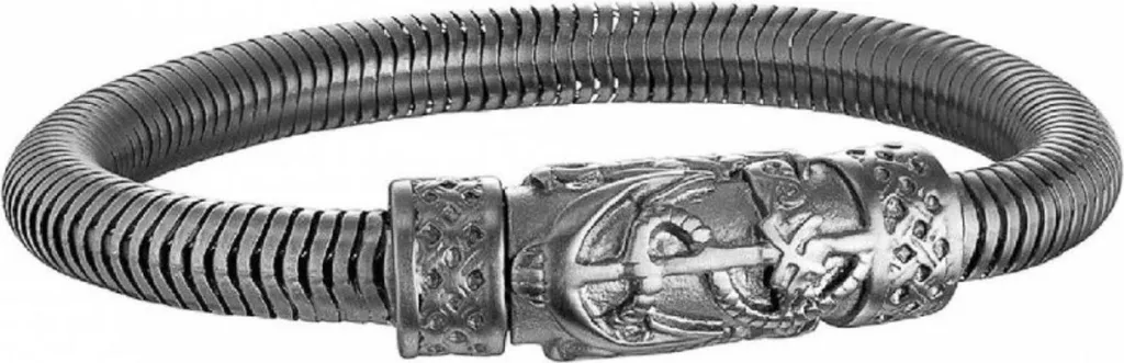 Gioielleria Police S14AJP02B: Bracciale Maschile Dark Steel e Design