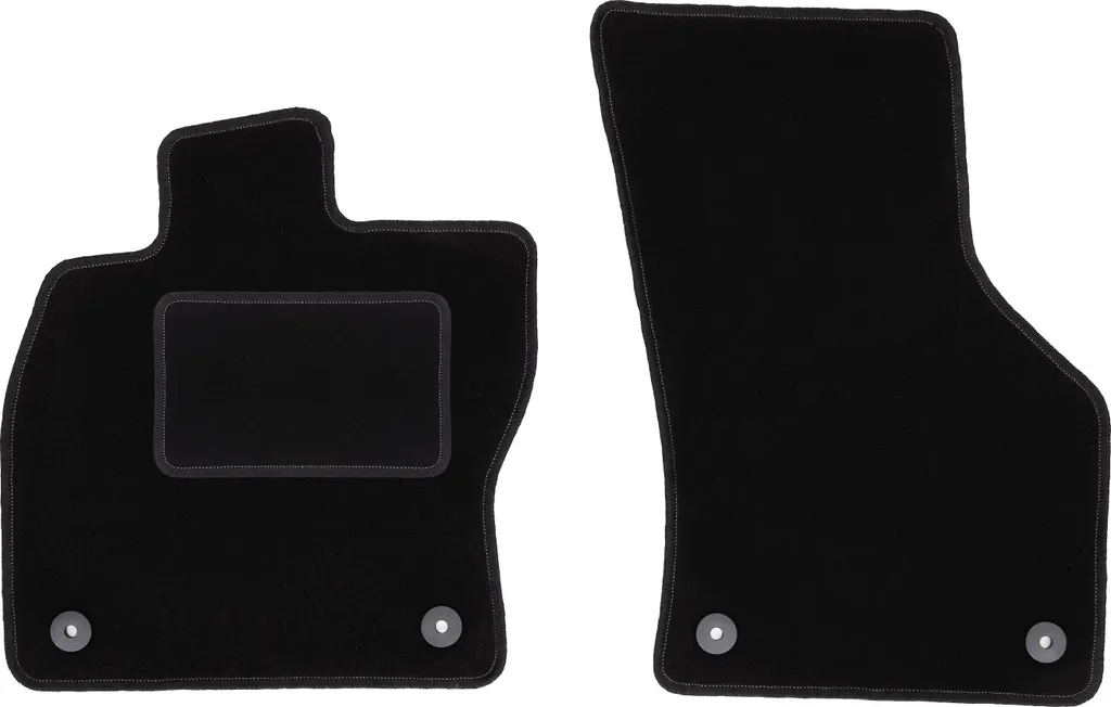 Tappetini Anteriori Velours Skoda Superb III 2015-2020 | Set 2 Pezzi Neri