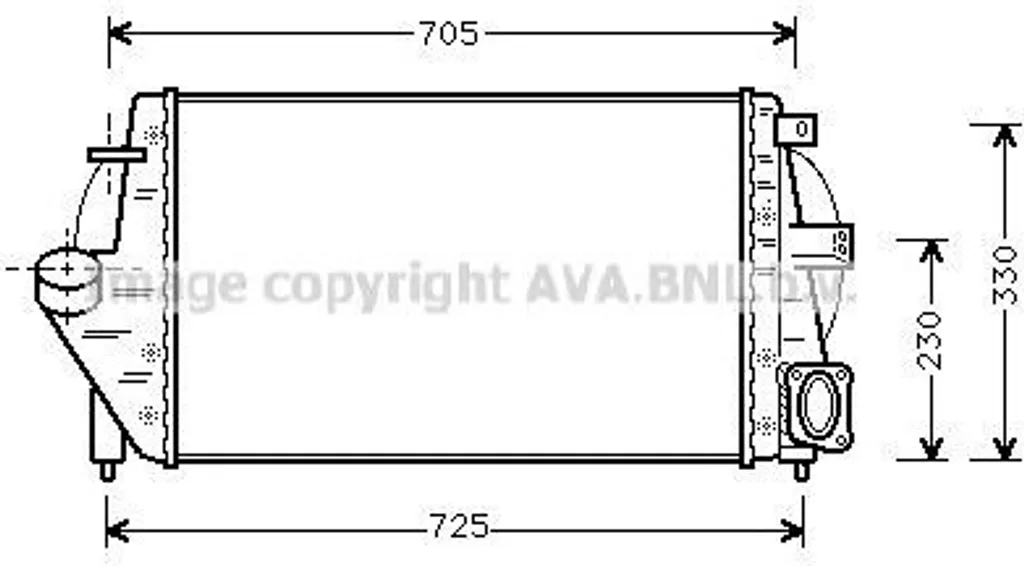 Échangeur d'air de suralimentation RT4212 pour Renault Laguna et Espace