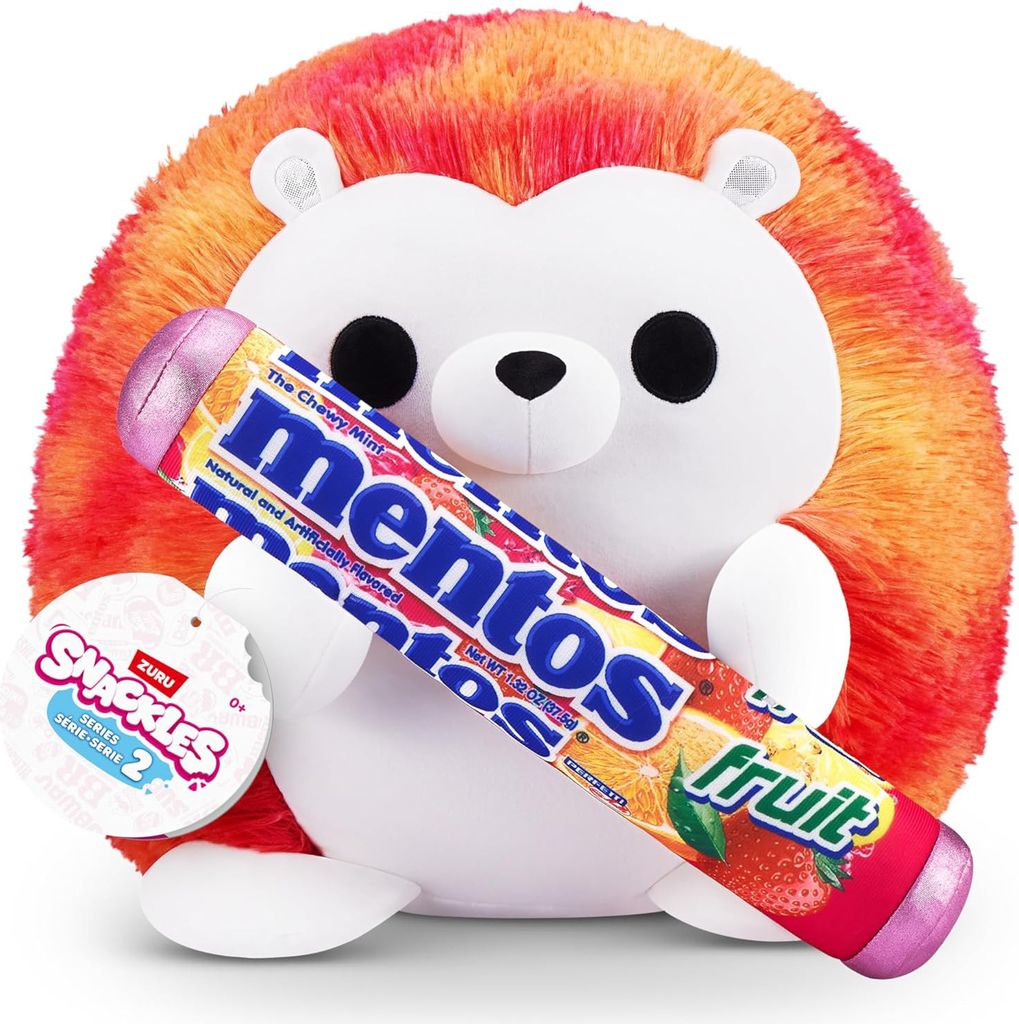 ZURU 77605J - Snackles Igel in Rot-Orange mit Mentos-Fruit, Produktbild 