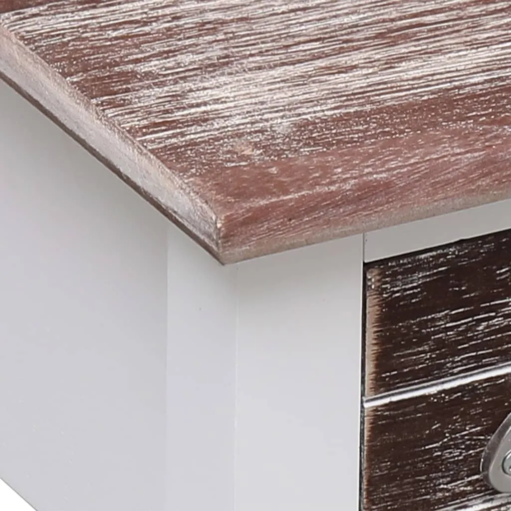 Petite table d'appoint stable en bois brun pour optimiser vos espaces - 4