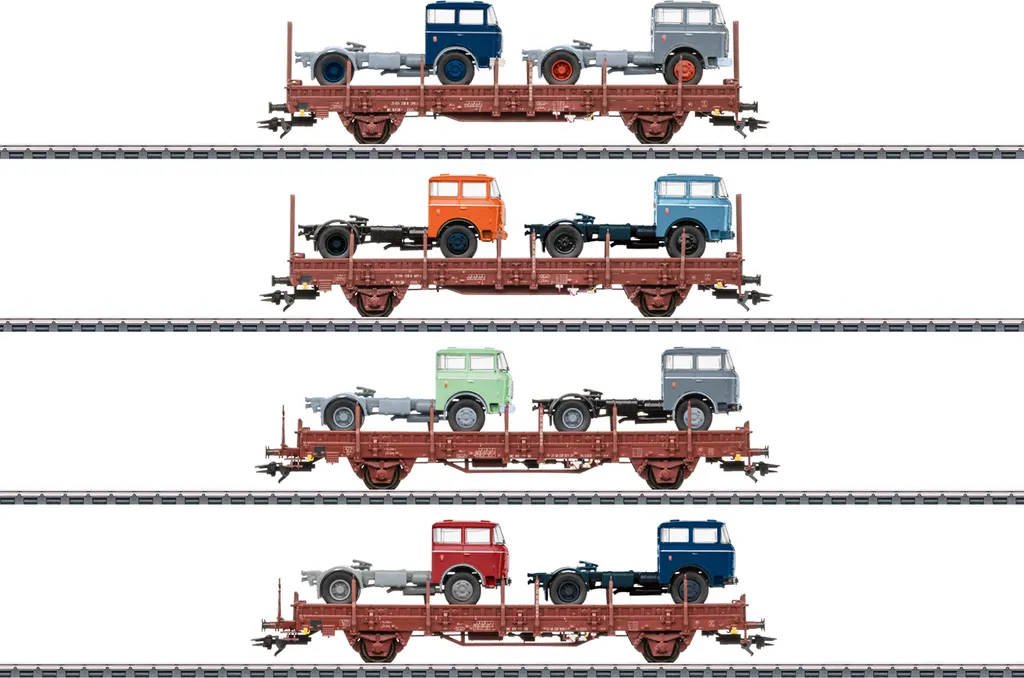 Wagons Märklin 46406 : Stabilité et réalisme pour transport bois H0