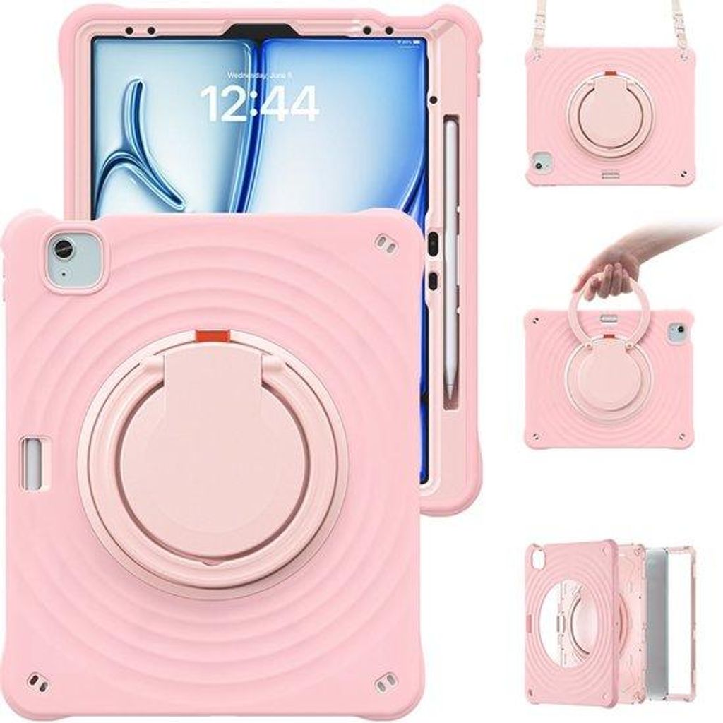 Schutzfach für iPad Air 13'' M2 M3, 360° drehbar, schokfest, Kunststoff, Standardhülle