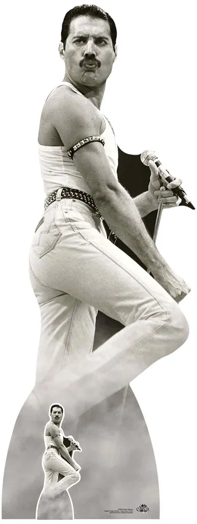 Freddie Mercury Live Aid 1985 Sagoma Cartone 179cm Standy Queen