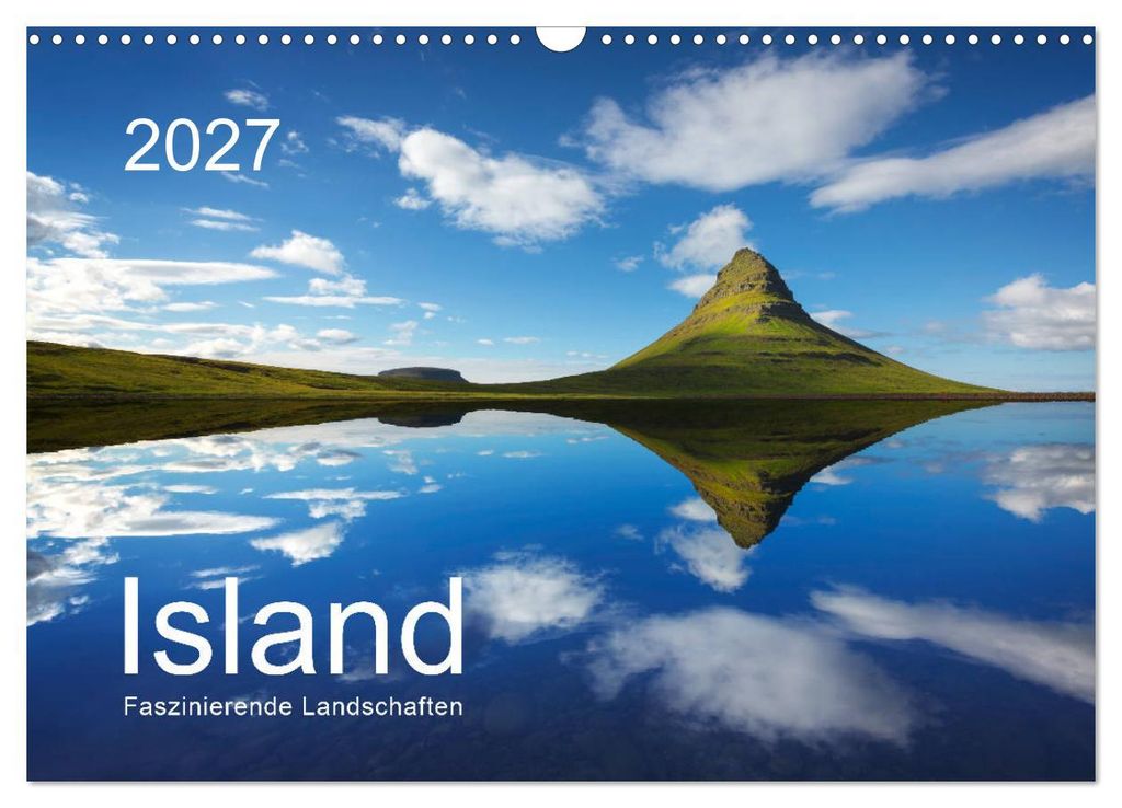 ISLAND 2027 - Faszinierende Landschaften (Wandkalender 2027 DIN A3 quer), CALVENDO Monatskalender