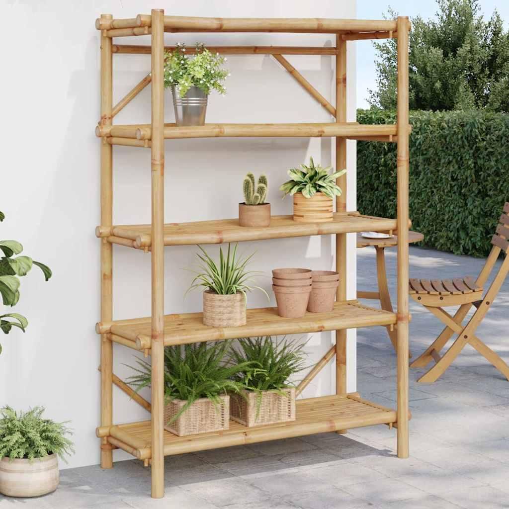 vidaXL Étagère à 5 étagères 100x40x150 cm en bambou Image du produit 