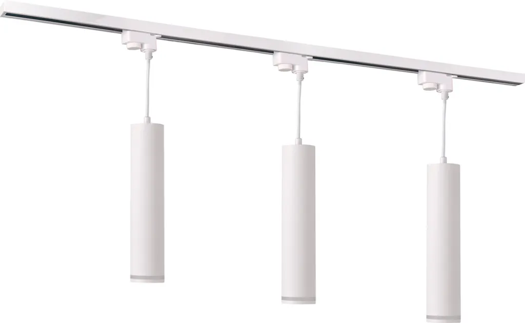 Kit rail blanc 1m PARIS 321565 Polux avec 3 spots suspendus GU10