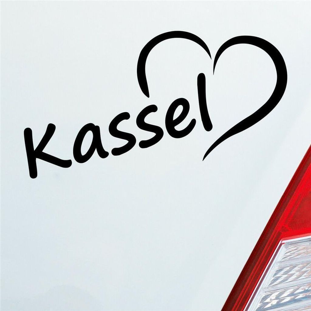 Auto Aufkleber Kassel Herz Stadt City Liebe Love Heimat Produktbild 