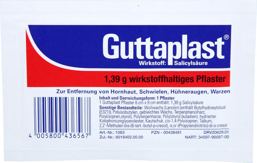 Hansaplast Guttaplast  6cmx9cm Produktbild 1