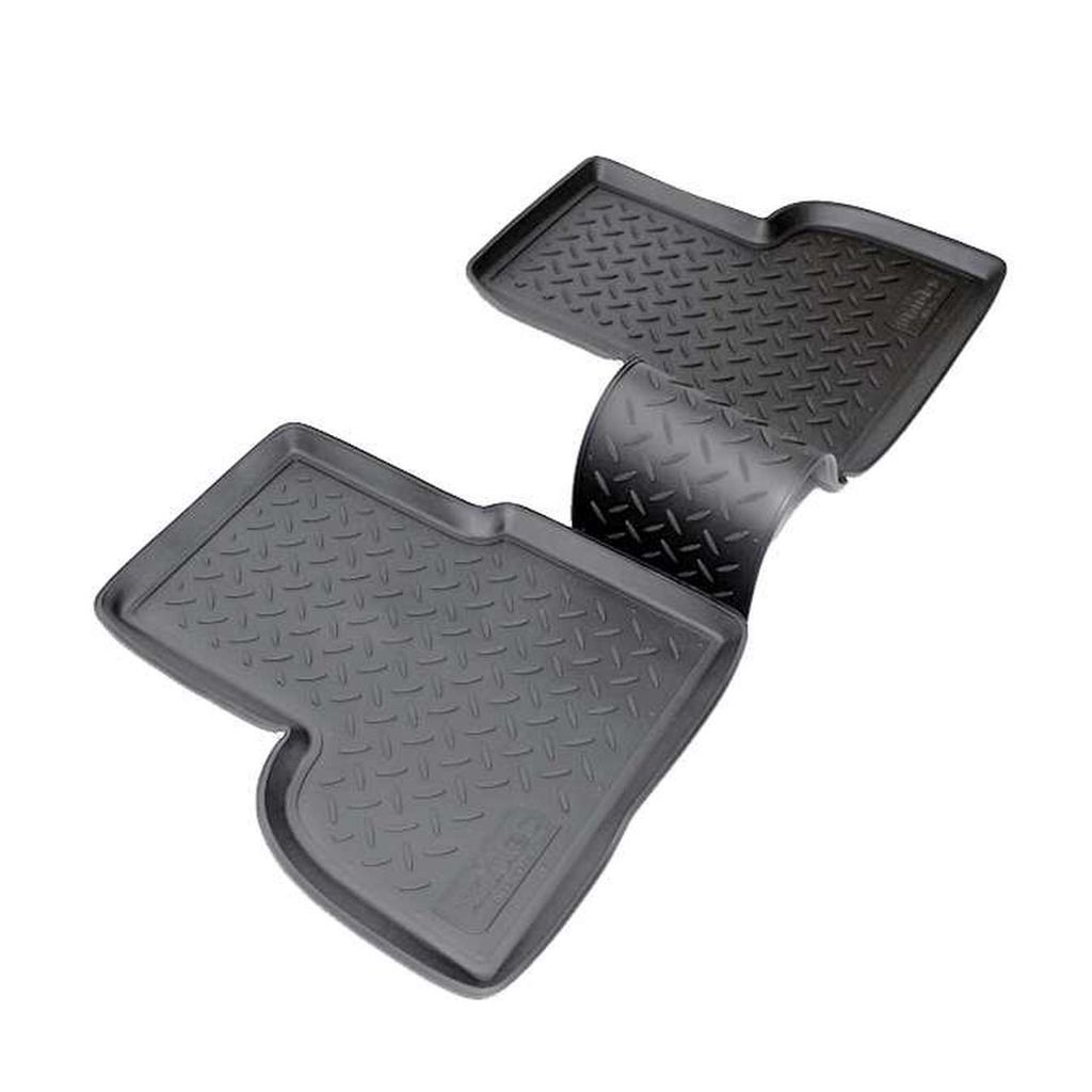 3D Gummi Fussmatten hinten für FIAT Doblo + Doblo Cargo | 2000-2010 | mit Rand