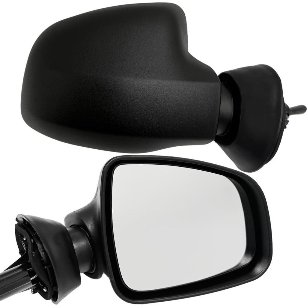 BILMAX Rechts Außenspiegel Ersatz für Dacia Logan MCV / Dacia Sandero 2008–2012, Manuell verstellbar (mit Joystick), Schwarz, Manuell einklappbar