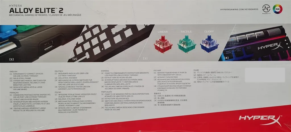 Clavier Gamer HyperX Alloy Elite 2 Idéal pour Compétition et Streaming - 3