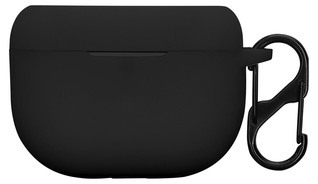 kwmobile Schutzhülle für Jabra Elite 8 Active Hülle - TPU Silikon Case für Kopfhörer Ladecase - stoßfestes Cover mit Karabiner - Schwarz