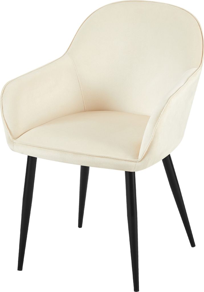 Esszimmerstuhl HLO-CP111 Samt creme