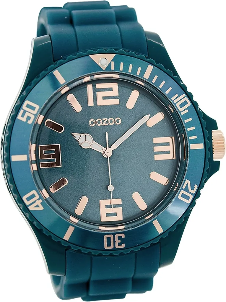 Montre Quartz Mate Oozoo Femme Bracelet Silicone Turquoise D2UOC5032A 40mm