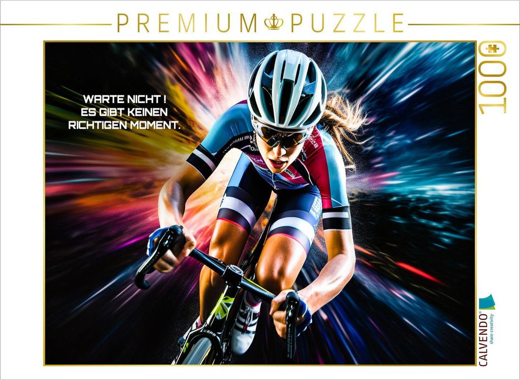 CALVENDO Puzzle Ein Motiv aus dem Kalender Rennrad und Motivation | 1000 Teile Lege-Größe 64x48cm Foto-Puzzle für glückliche Stunden