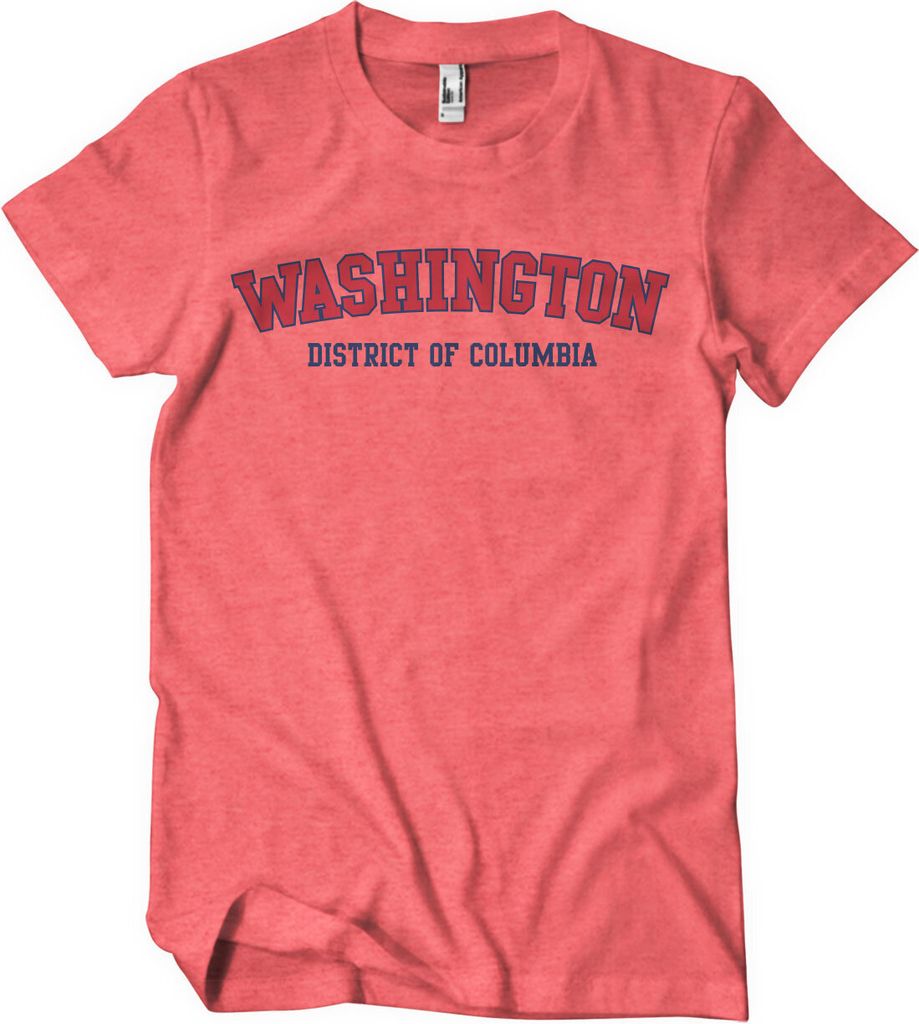 Washington - District Of Columbia T-Shirt - Large - RedHeather