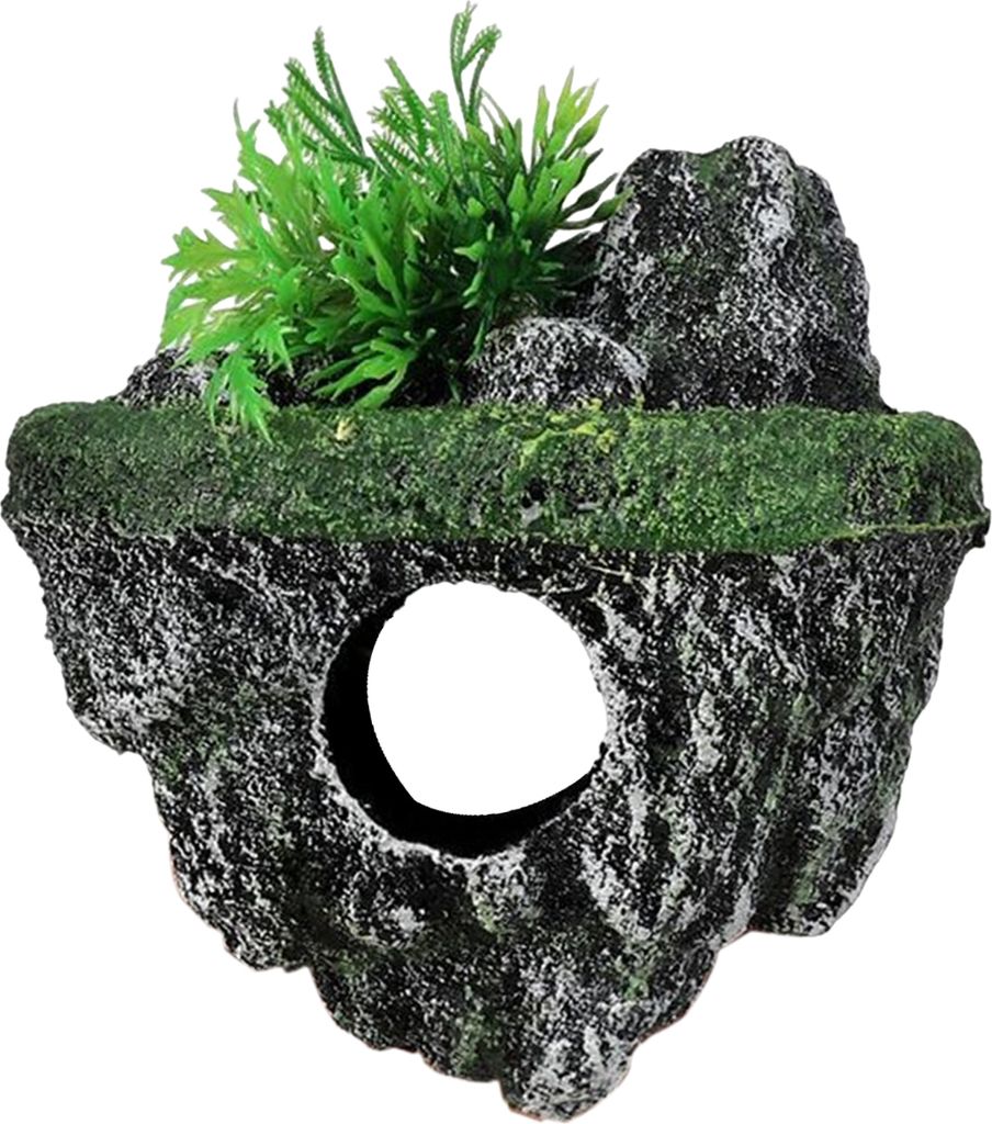 Fischtank Kunststein Dekoration Miniatur Aquarium Float Moss Rock Landschaftsbau Betta Cave Hideout Shelter Terrarium Ornament